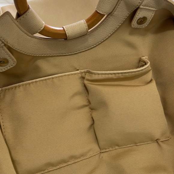 Anthropologie Amalia Wooden Handle Tote - Picture 5 of 12